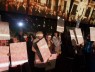 Projection of London Protest March, 1972 - image by Warren Orchard